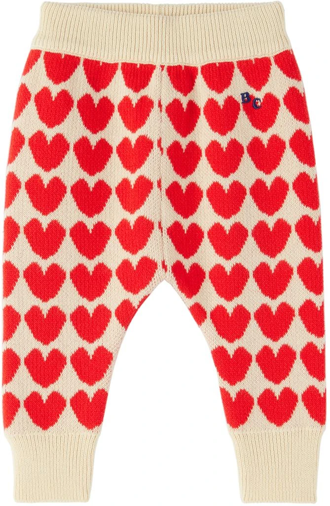 商品BOBO CHOSES|Baby Beige Hearts Lounge Pants,价格¥326,第1张图片