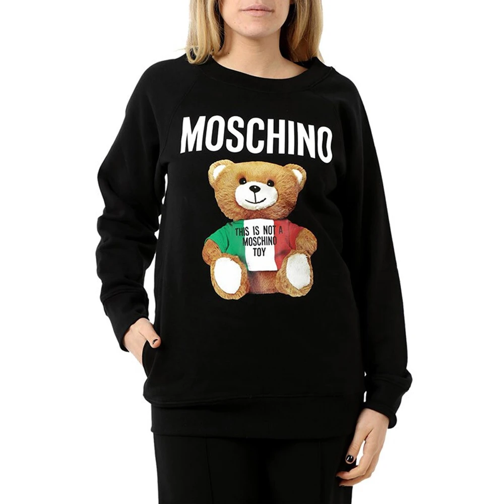 MOSCHINO 黑色女士卫衣/帽衫 EA1710-0527-1555 商品