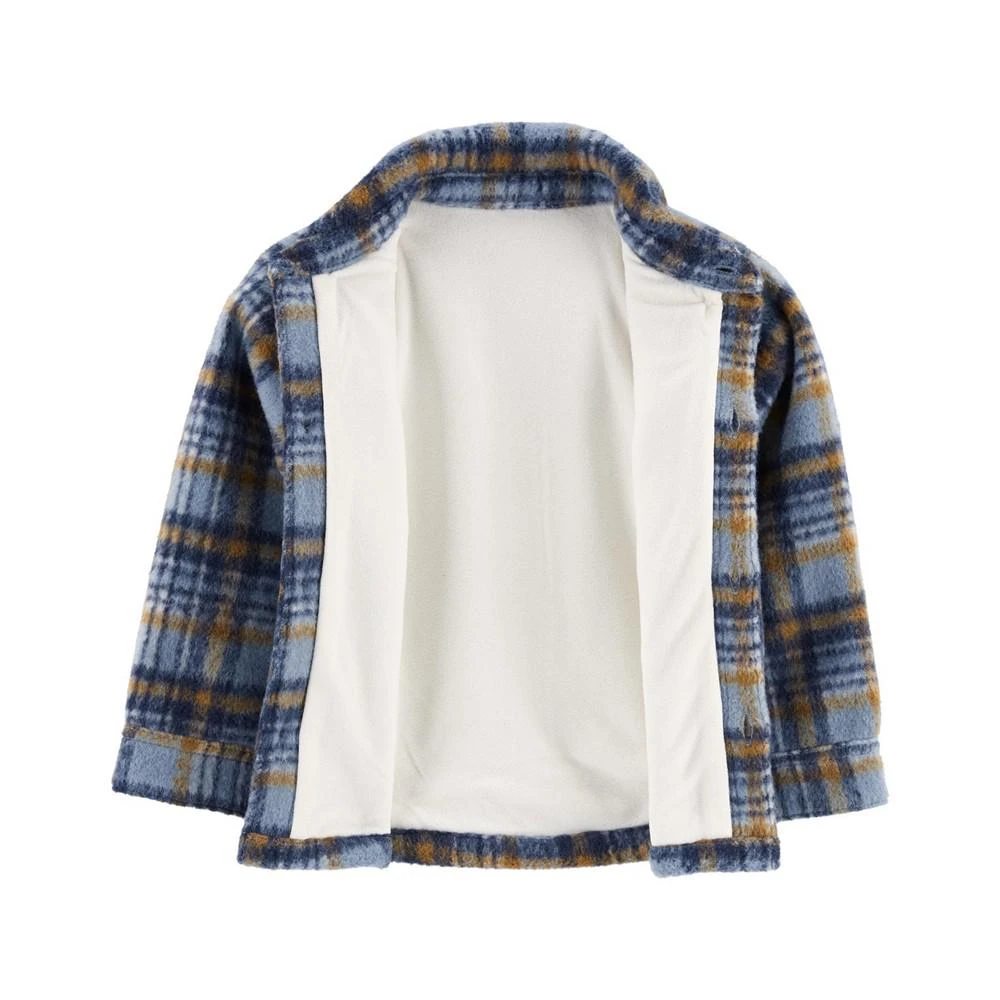 商品Carter's|Toddler Boys Plaid Fleece Lined Shacket,价格¥130,第2张图片详细描述