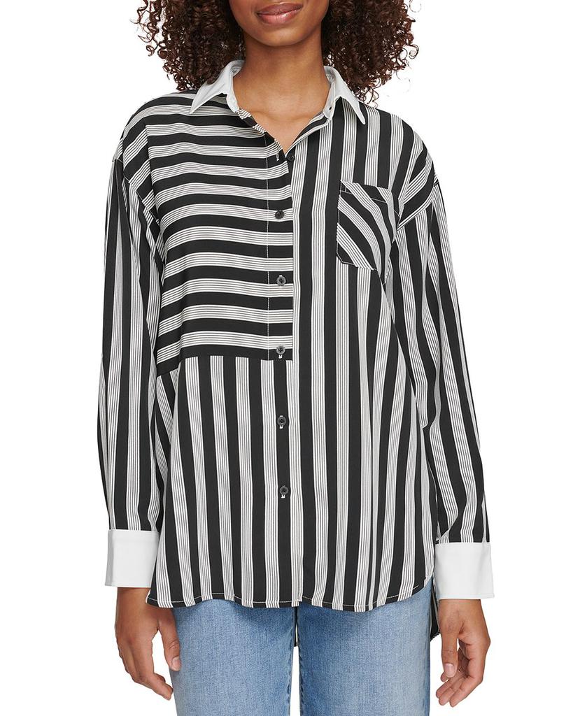 Oversized Stripe Shirt商品第1张图片规格展示