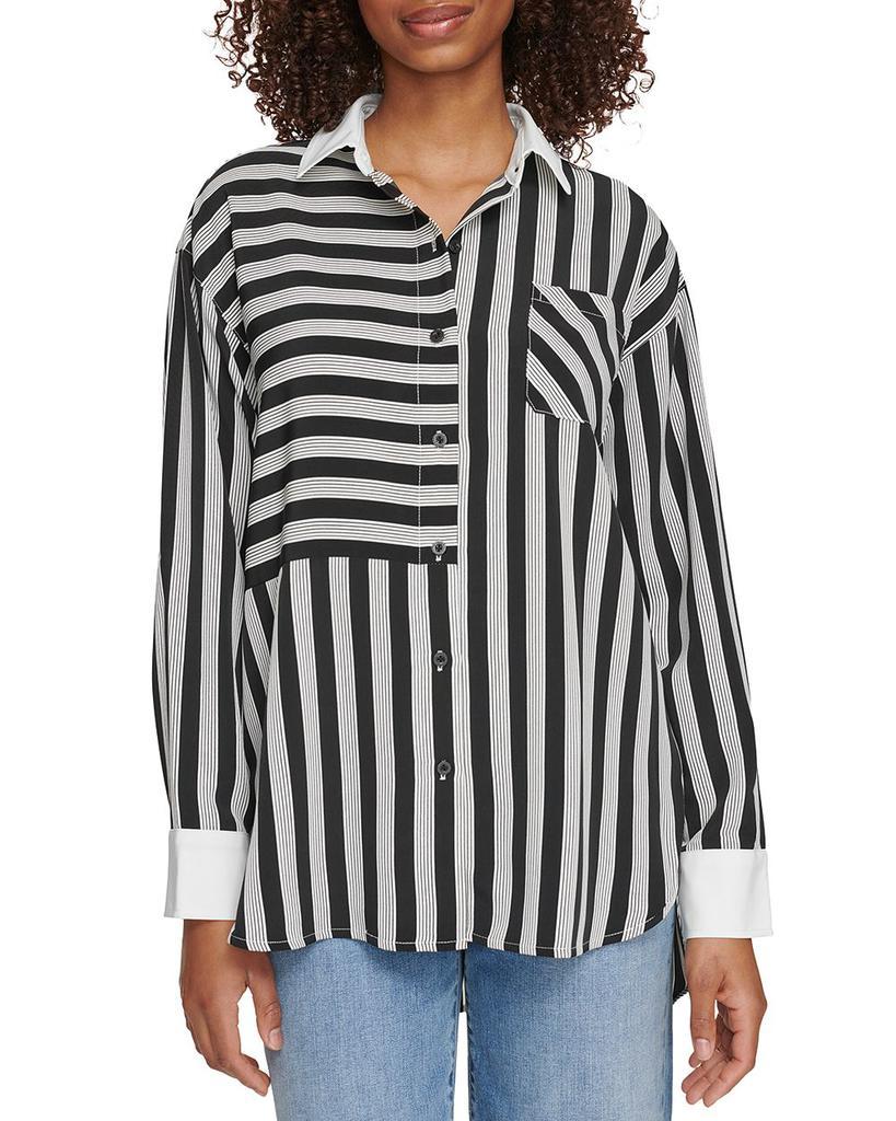 商品Karl Lagerfeld Paris|Oversized Stripe Shirt,价格¥522,第1张图片