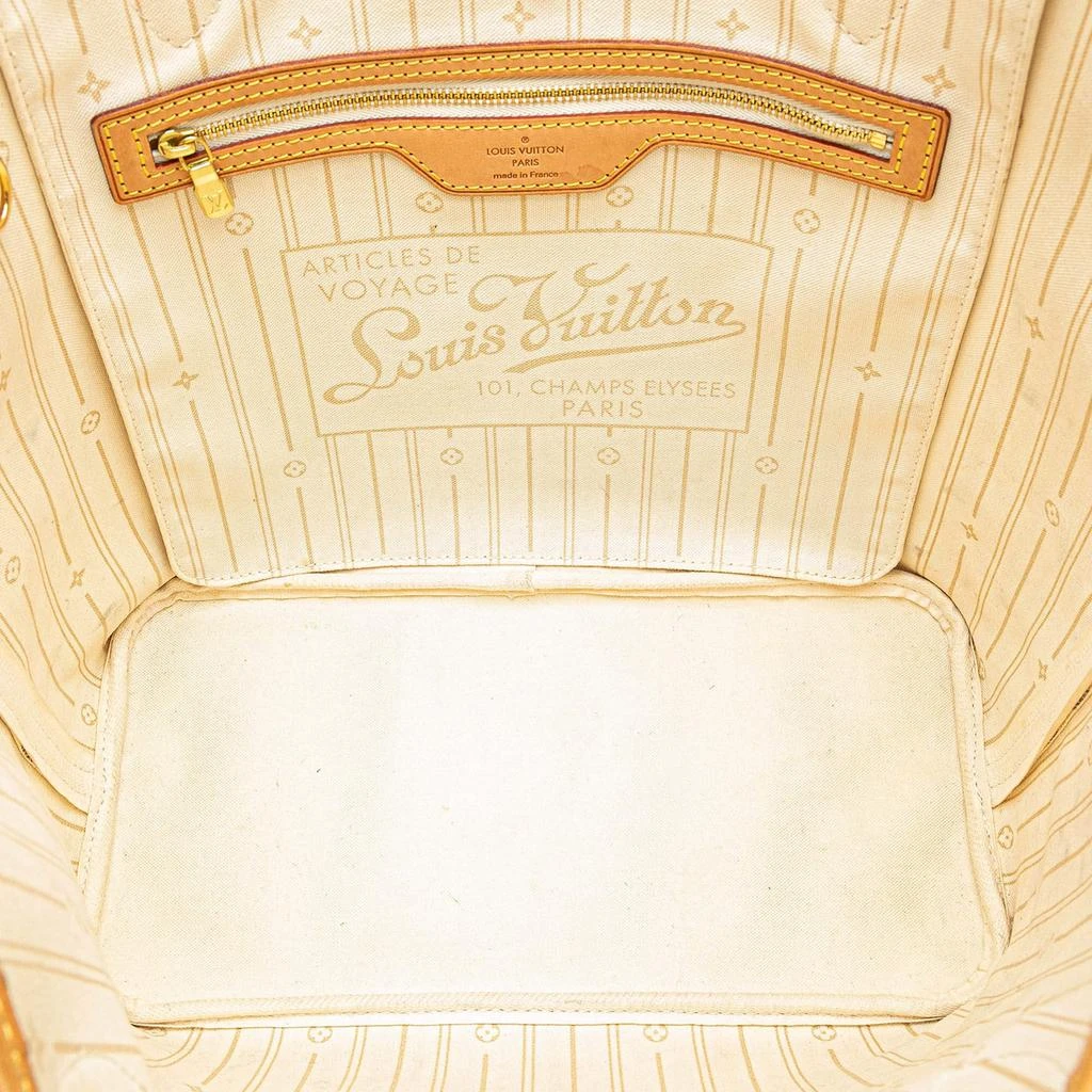 Louis Vuitton White Damier Azur Neverfull MM Bag 商品