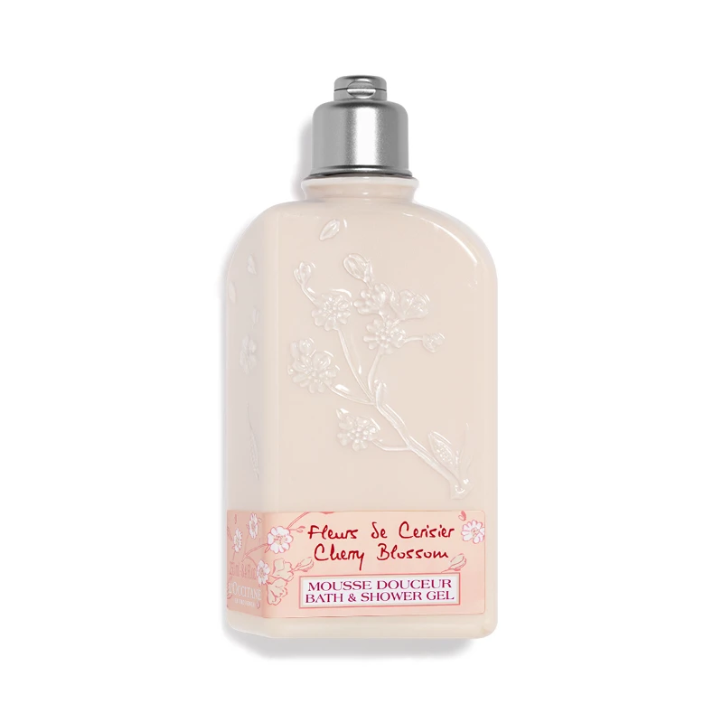 欧舒丹2022限量甜蜜樱花护理套装 沐浴露250ml+身体乳75ml+护手霜75ml+香皂50g 商品