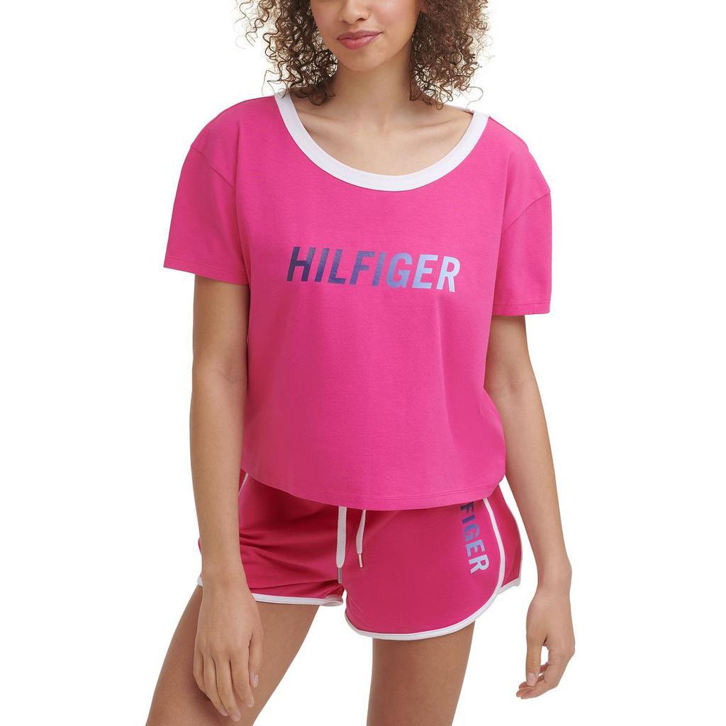 商品Tommy Hilfiger|Tommy Hilfiger Sport Womens Cutout Logo Pullover Top,价格¥175-¥741,第4张图片详细描述