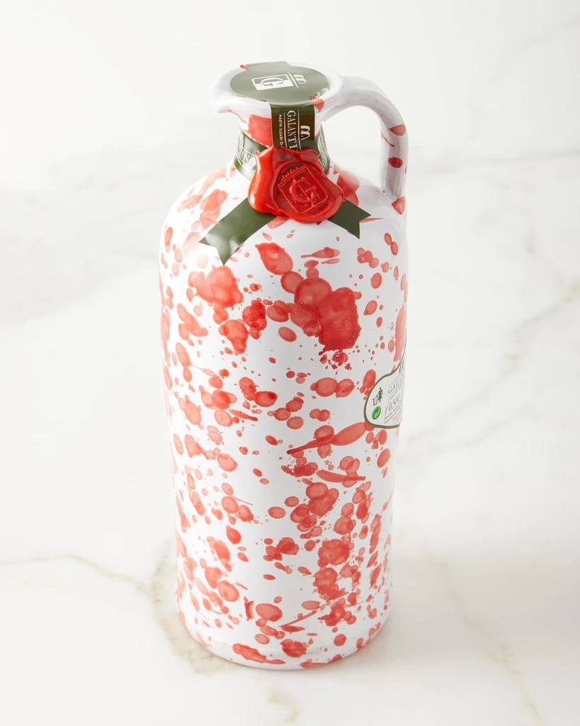 商品Frantoio Galantino|Extra Virgin Olive Oil in Ceramic Bottle, Red,价格¥450,第1张图片