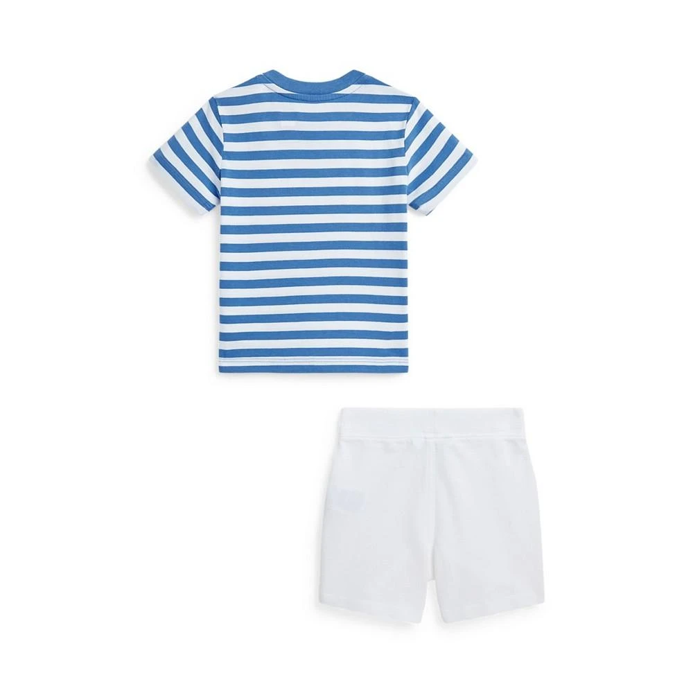 商品Ralph Lauren|Baby Boys Polo Bear Cotton T Shirt and Mesh Shorts Set,价格¥225,第2张图片详细描述