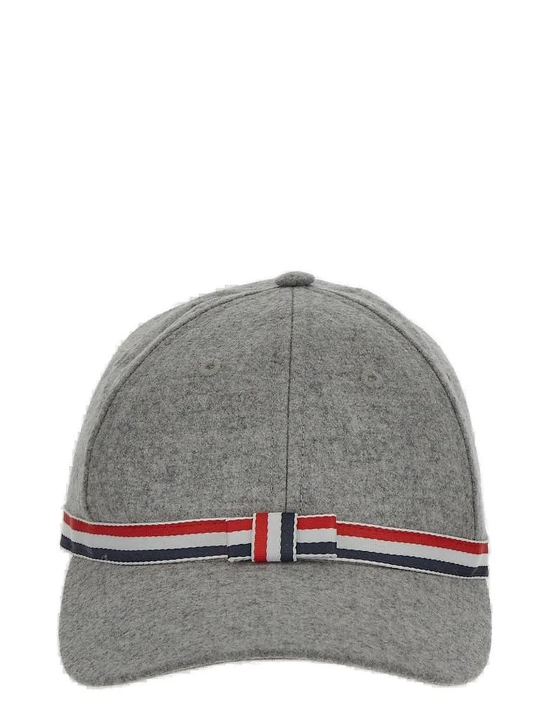 商品Thom Browne|Thom Browne 4-Bar Striped Bow Baseball Cap,价格¥2332,第1张图片