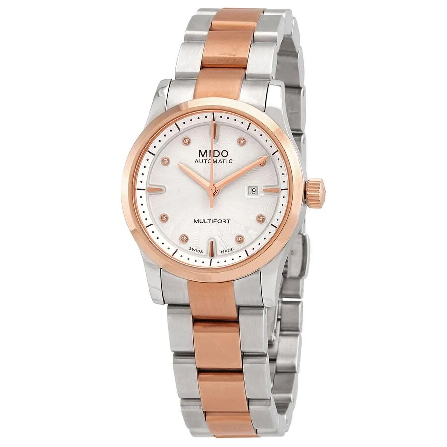 商品MIDO|Mido Multifort Automatic Diamond White Dial Ladies Watch M005.007.22.036.00,价格¥2419,第1张图片