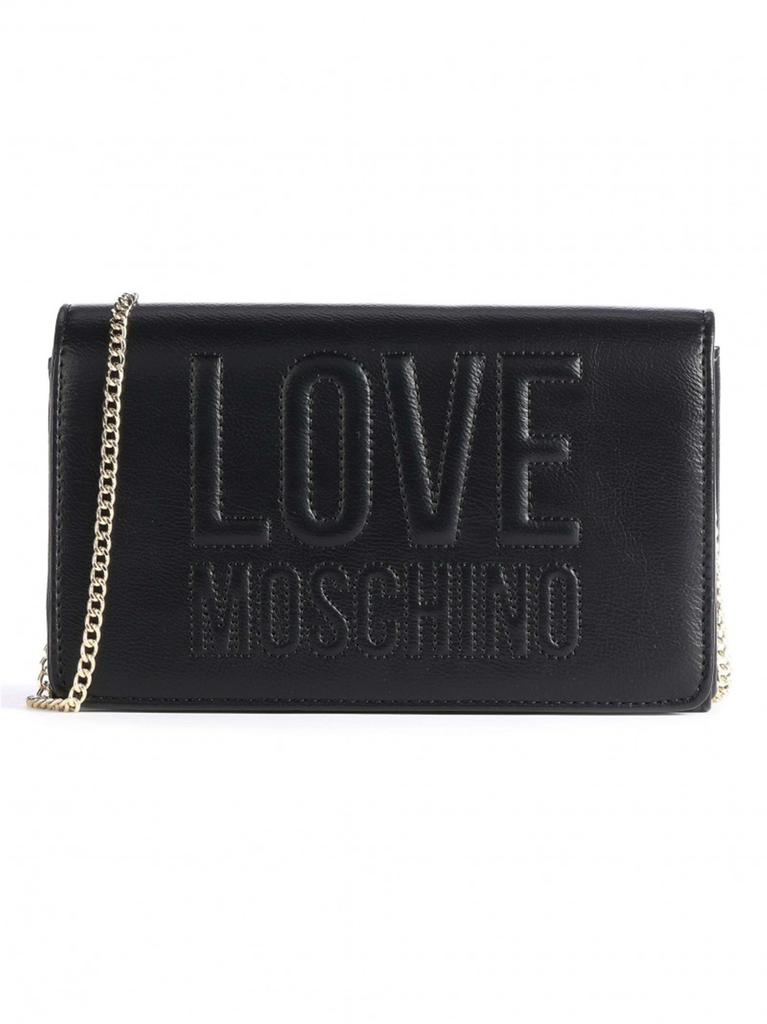 LOVE MOSCHINO Shoulder straps & Messenger Women Black ecopelle商品第1张图片规格展示