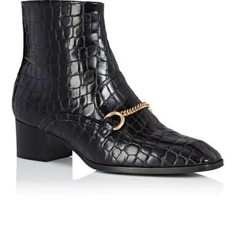 商品Stella McCartney|Chain-Strap Faux-Leather Ankle Boots,价格¥6694,第2张图片详细描述