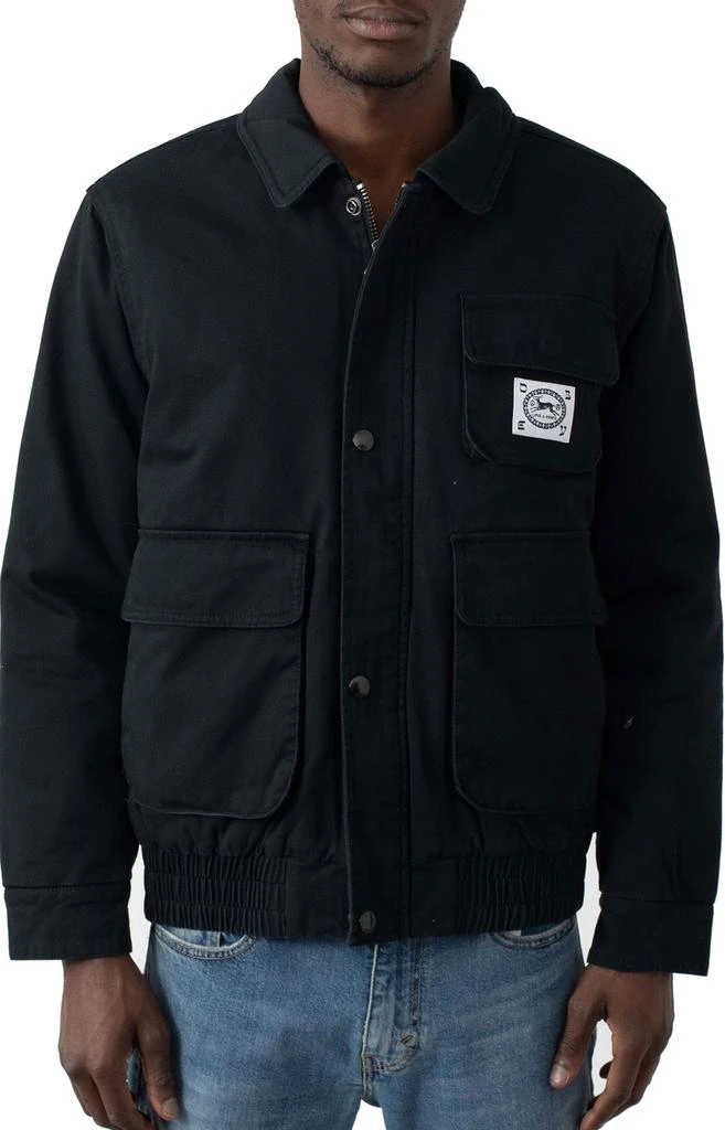 商品Obey|Coltrane Jacket - Black,价格¥411,第1张图片