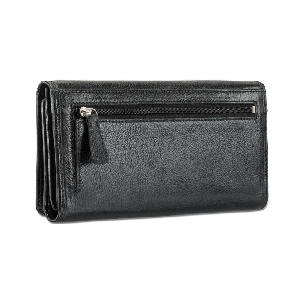 商品Mancini Leather Goods|Equestrian-2 Collection RFID Secure Trifold Wallet,价格¥844,第3张图片详细描述