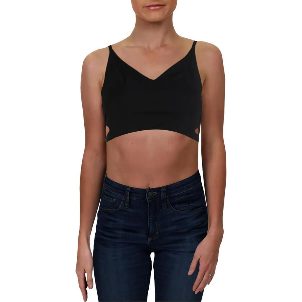 商品Speechless|Speechless Womens Juniors Lattice V-Neck Crop Top,价格¥39,第1张图片