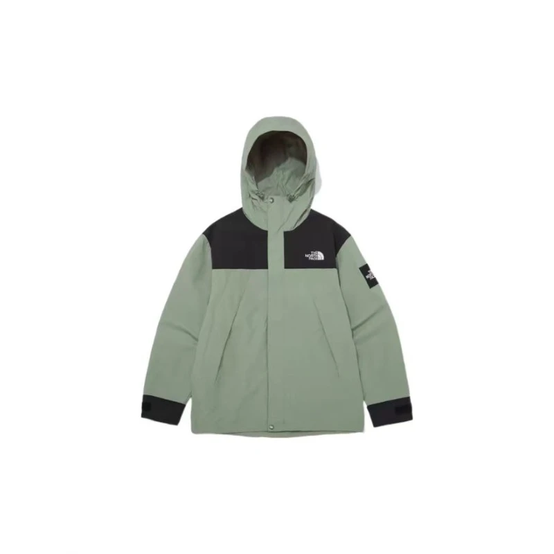 商品[国内直发] The North Face|北面  MARTIS 山系户外色块撞色品牌logo设计舒适简约百搭  防水防风冲锋衣 通用 绿色,价格¥1164,第1张图片