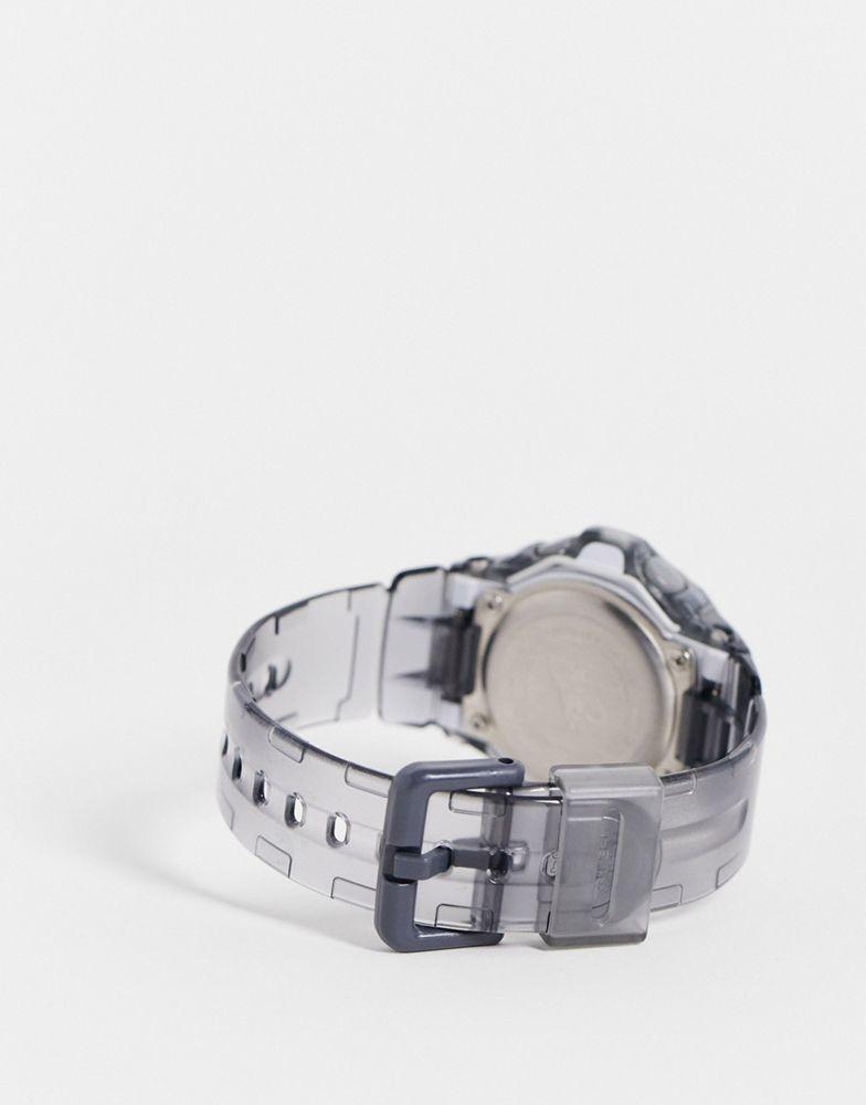 Casio Baby-G womens silicone watch in transparent grey商品第2张图片规格展示