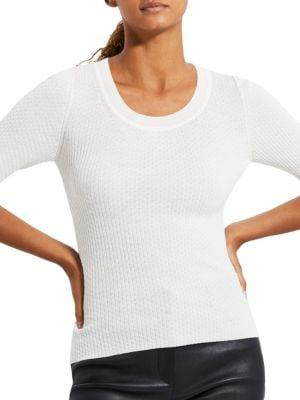 Wool Short Sleeve Sweater商品第1张图片规格展示