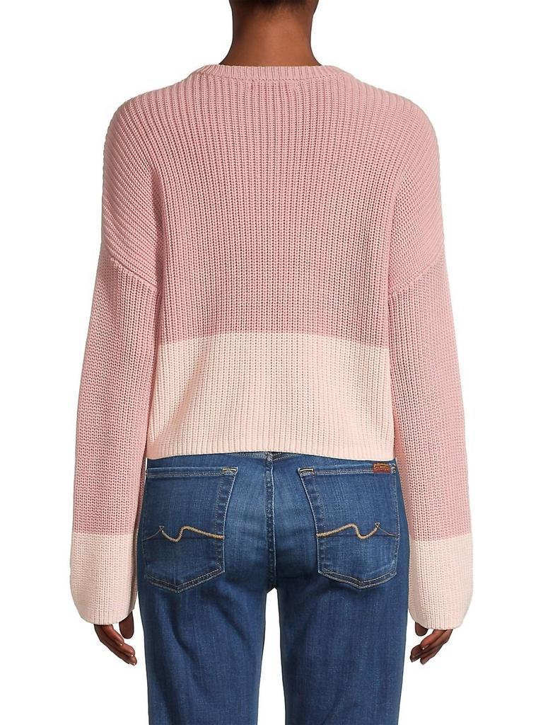 商品525 America|Contrast Sweater in Mauve,价格¥563,第4张图片详细描述