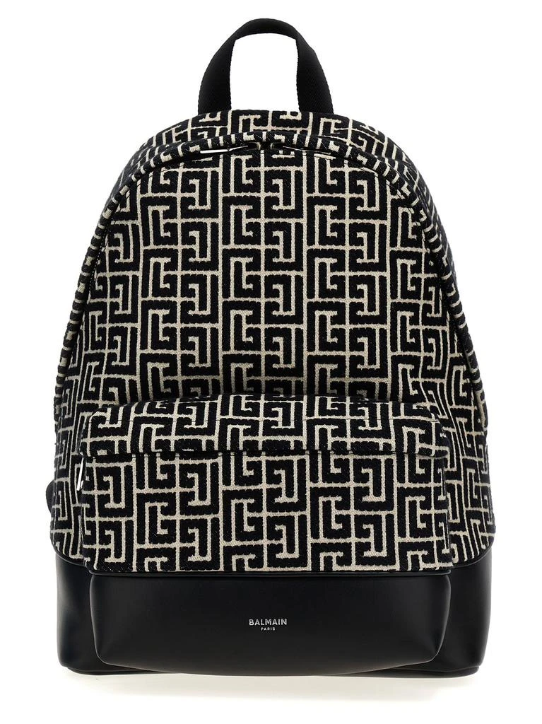 商品Balmain|Balmain Logo Detailed Monogram Backpack,价格¥8447,第1张图片