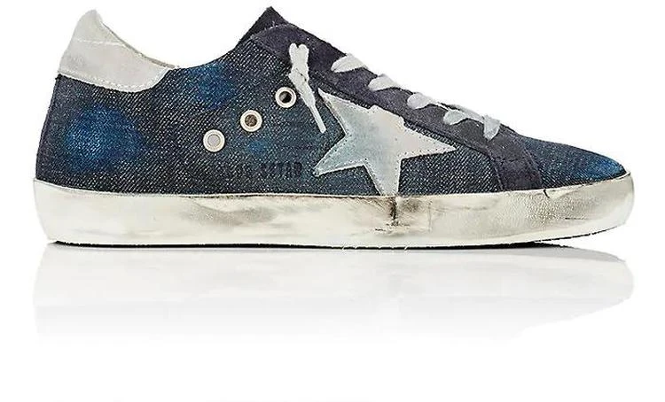 商品Golden Goose|巨星丹宁运动鞋小脏鞋 Superstar Denim Sneakers,价格¥3570,第1张图片