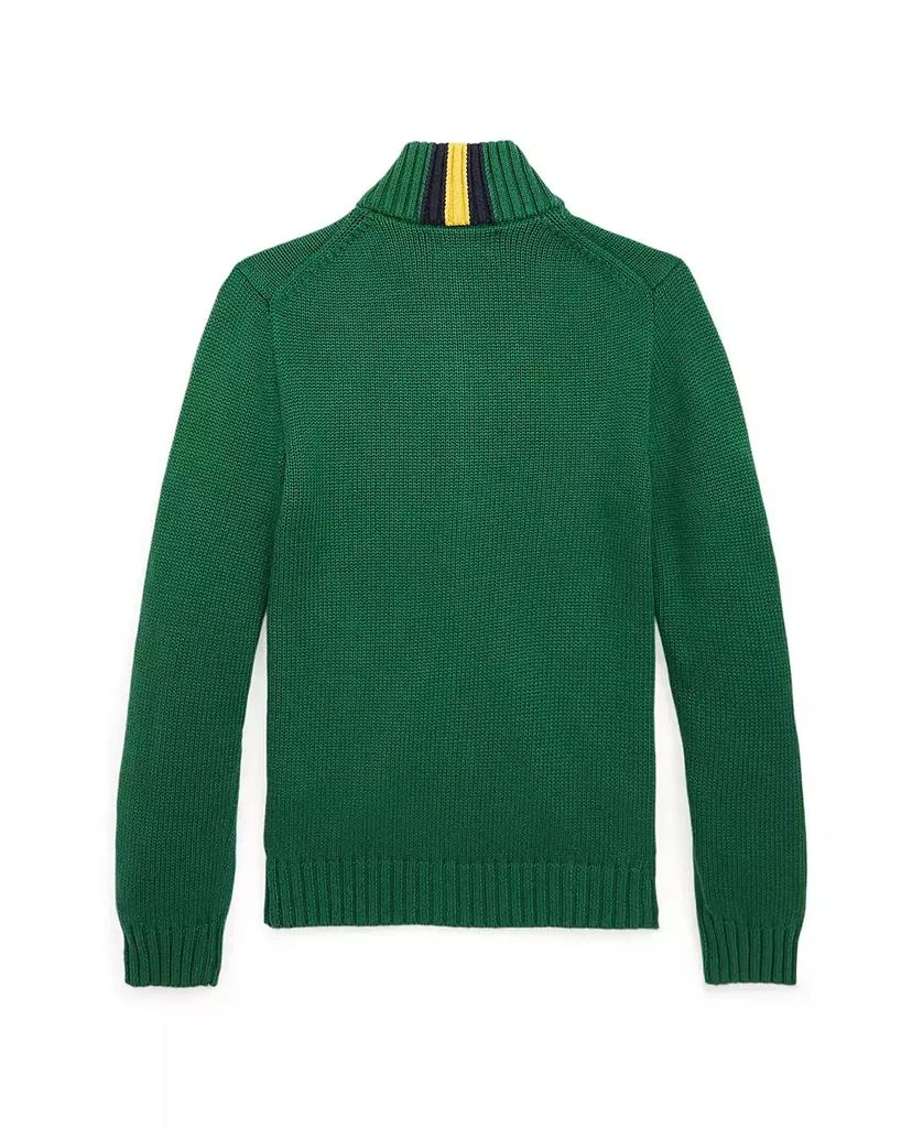 商品Ralph Lauren|Big Boys Cotton Full-Zip Sweater,价格¥251,第2张图片详细描述