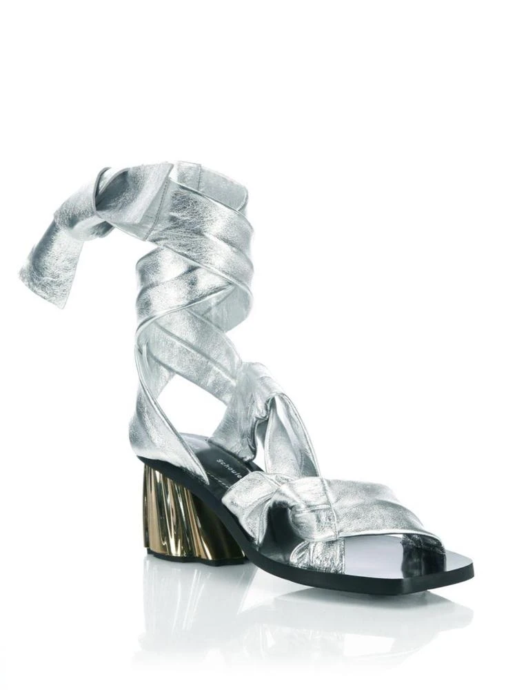 商品Proenza Schouler|Strappy Metallic Leather Sandals,价格¥2760,第1张图片