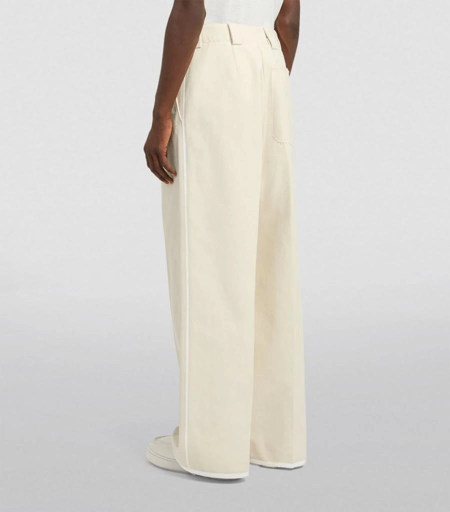 商品Zegna|Cotton-Silk Relaxed Trousers,价格¥11870,第5张图片详细描述