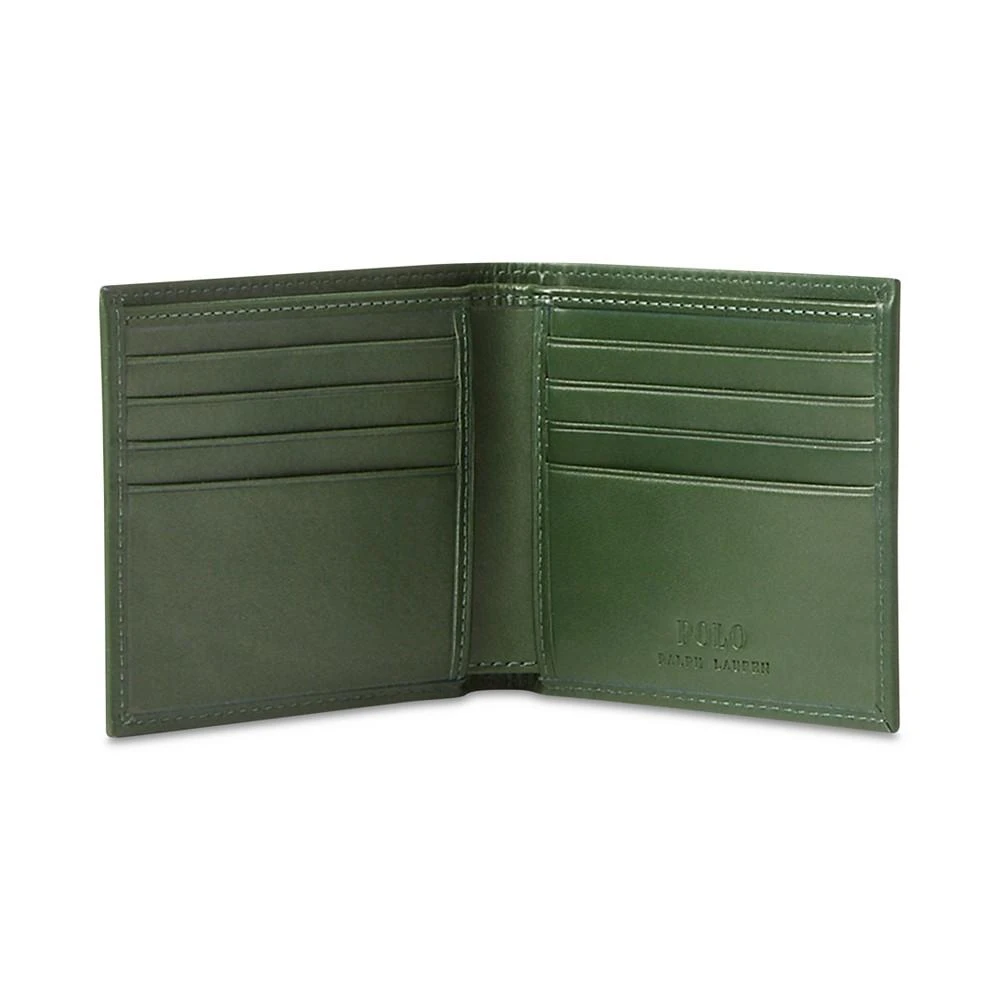 商品Ralph Lauren|Men's Polo Bear Leather Billfold Wallet,价格¥666,第3张图片详细描述