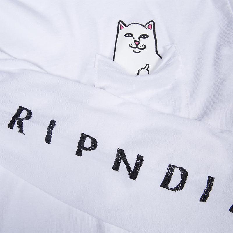 商品RIPNDIP|Lord Nermal Pocket L/S (White),价格¥281,第4张图片详细描述