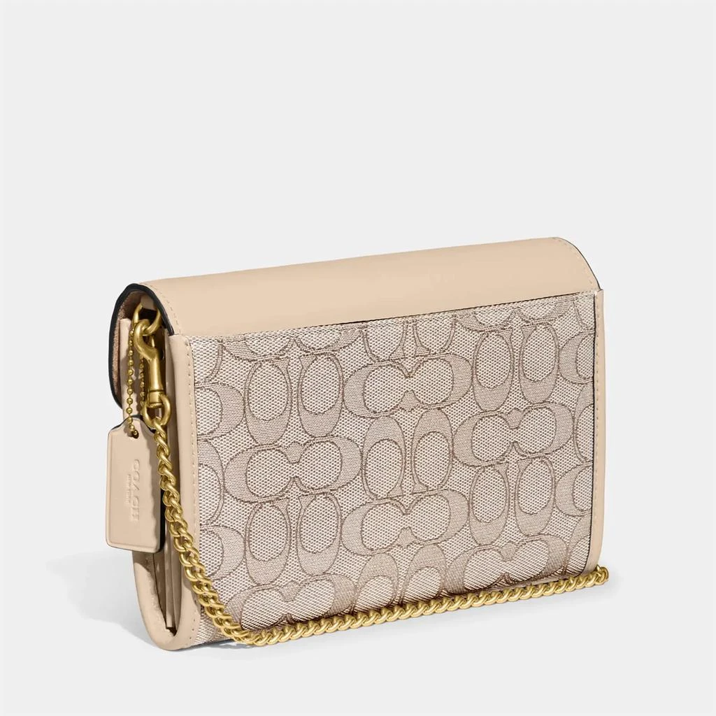 商品Coach|Coach Women's Signature Jacquard Tabby Chain Clutch Bag - Ivory,价格¥1901,第3张图片详细描述