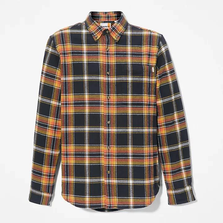 Heavy Flannel Check Shirt for Men in Black 商品