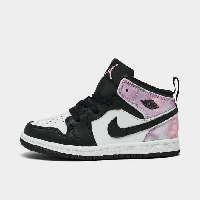 商品Jordan|Kids' Toddler Air Jordan 1 Mid Casual Shoes,价格¥374,第1张图片