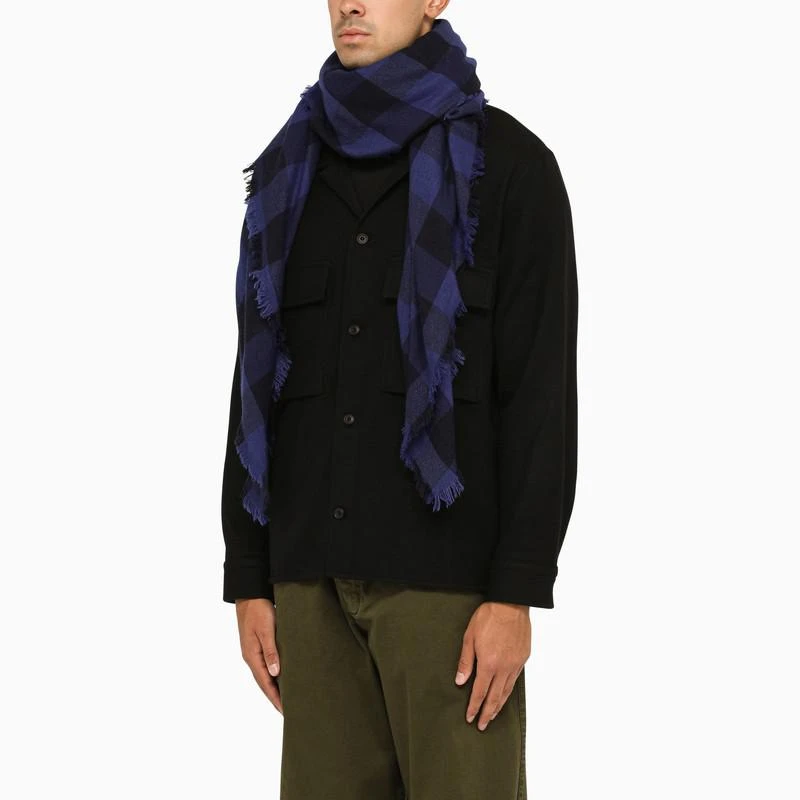 商品Destin|Navy/black check scarf,价格¥539,第2张图片详细描述