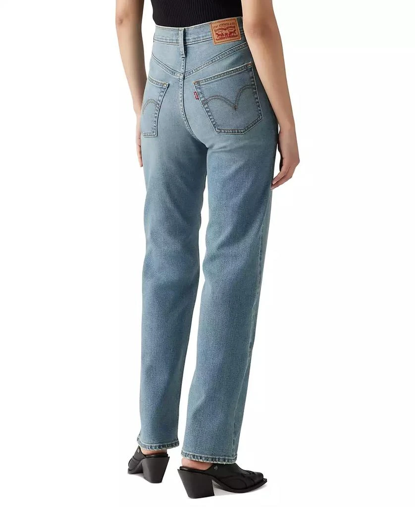 商品Levi's|Women's Ribcage High-Rise Straight-Leg Jeans,价格¥423,第2张图片详细描述