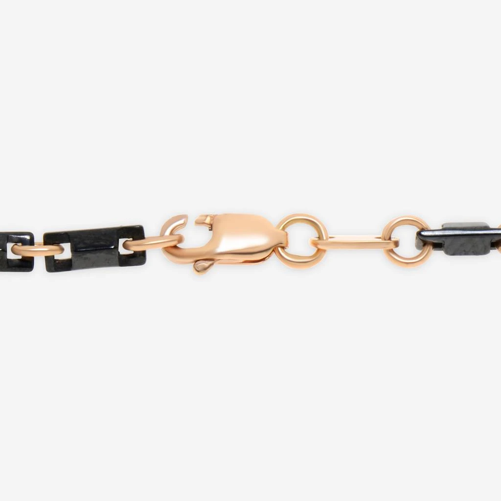 商品SuperOro|SuperOro 18K Rose Gold And Ceramic, Link Bracelet 62406,价格¥2481,第3张图片详细描述