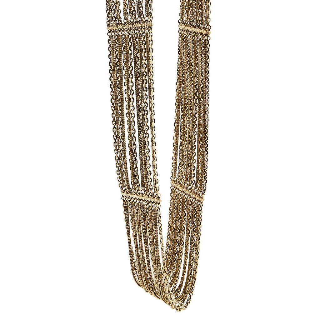 商品[二手商品] Chanel|Chanel Gold-Tone Multi Strand Chain Necklace,价格¥7490,第4张图片详细描述