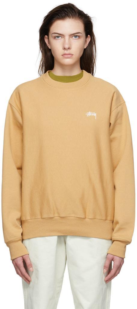 商品STUSSY|Tan Cotton Sweatshirt,价格¥973,第1张图片
