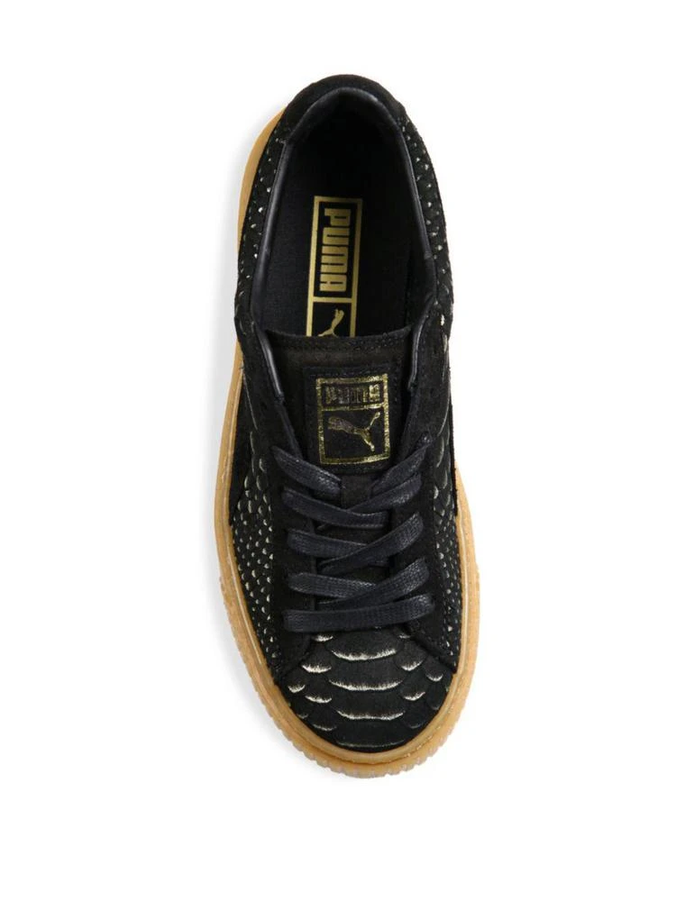 商品Puma|Basket Suede Platform Sneakers,价格¥360,第4张图片详细描述