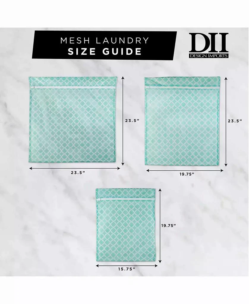 Design Import Lattice Set G Mesh Laundry Bag, Set of 5 商品