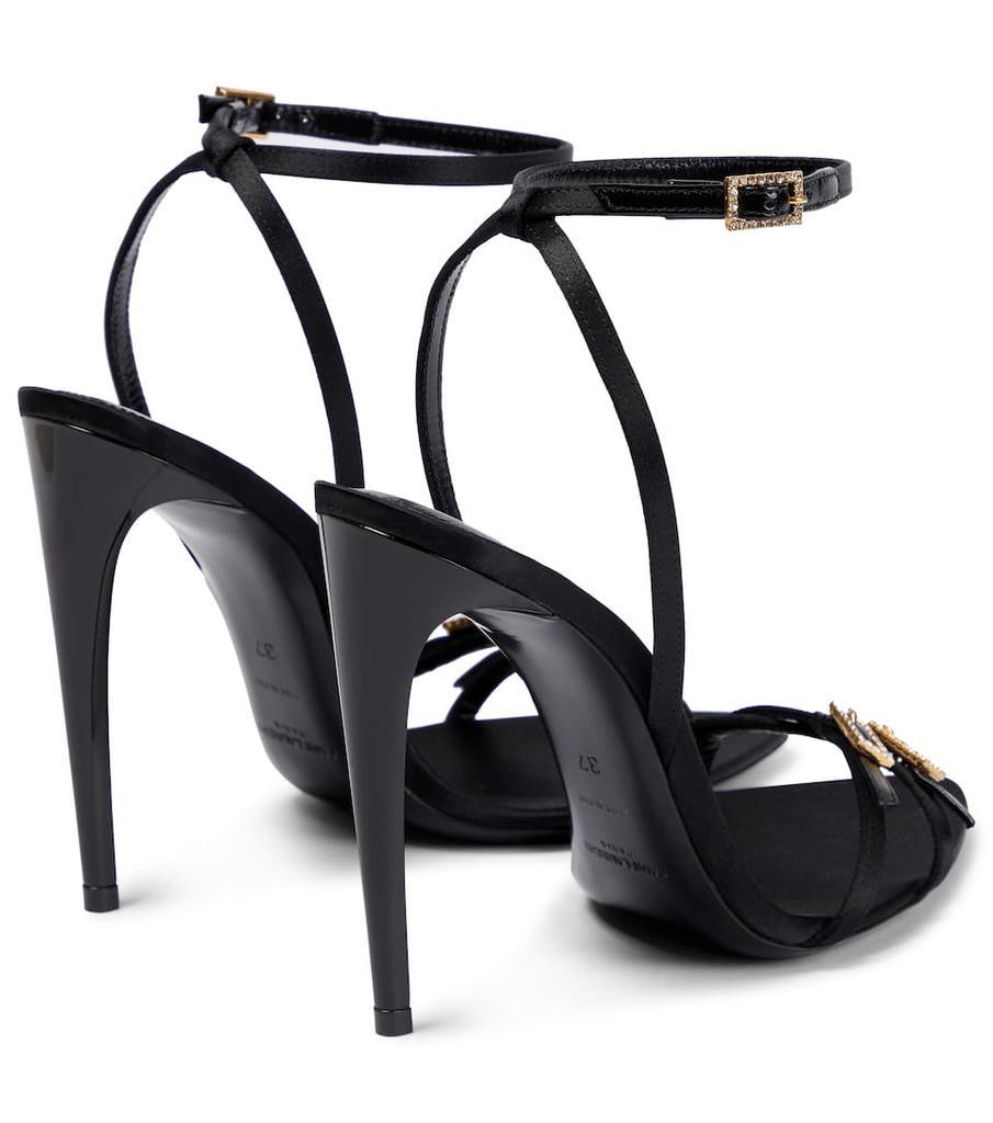 商品Yves Saint Laurent|Cassie crêpe satin high sandals,价格¥7200,第5张图片详细描述