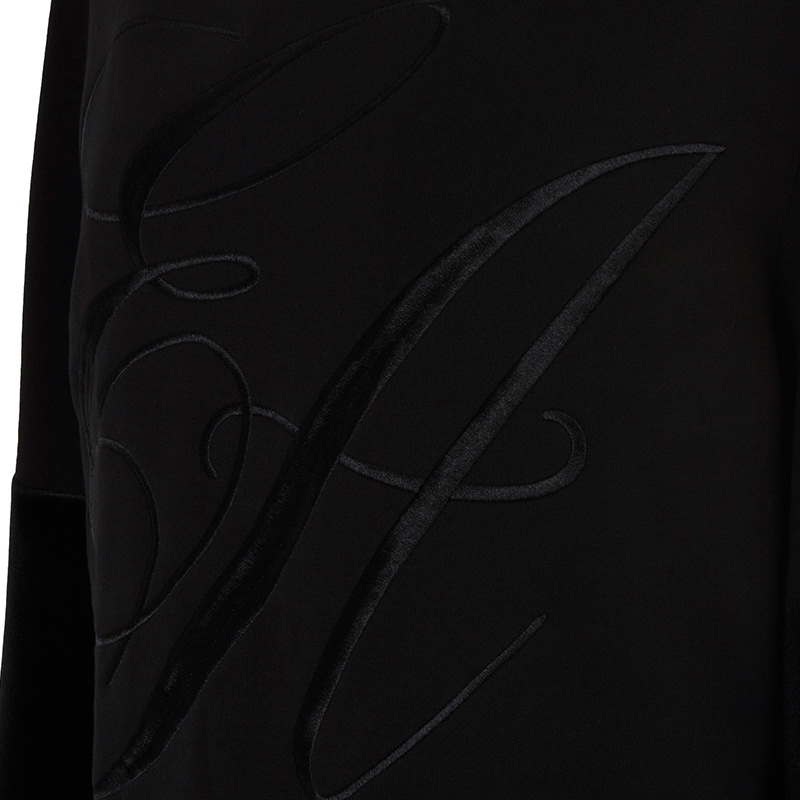 Emporio Armani 安普里奥 阿玛尼 女士黑色卫衣商品第3张图片规格展示