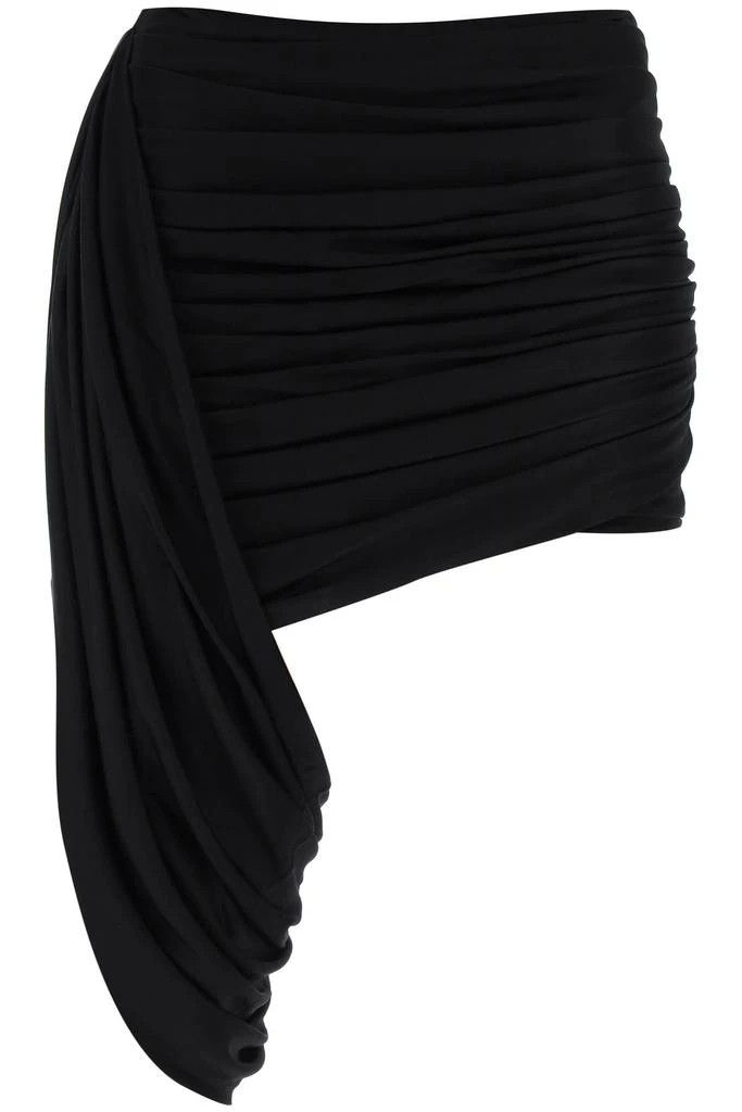 商品ANDREĀDAMO|ANDREĀDAMO Asymmetrical Draped Mini Skirt,价格¥4291,第1张图片