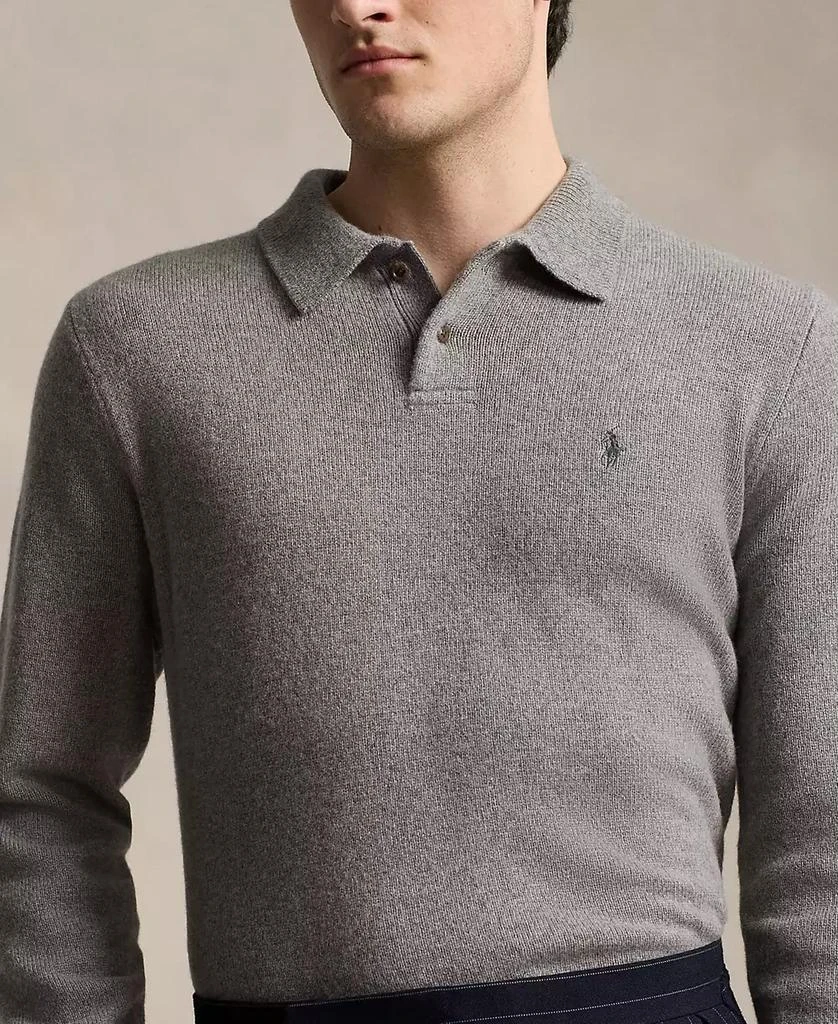 商品Ralph Lauren|Men's Wool-Cashmere Polo-Collar Sweater,价格¥1276,第3张图片详细描述