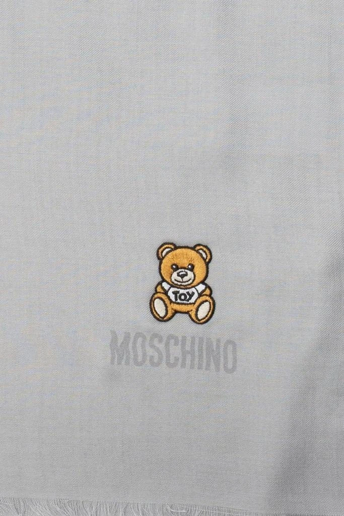 商品Moschino|Moschino Logo Printed Fringed Scarf,价格¥430,第2张图片详细描述