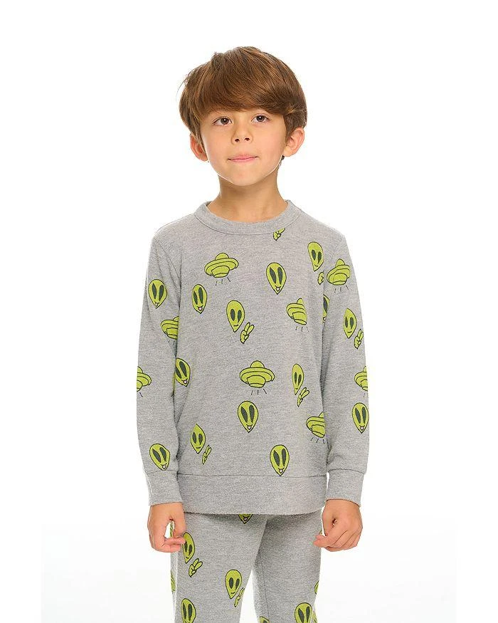 商品Chaser|Boys' Alien Print Sweatshirt - Little Kid,价格¥417,第1张图片