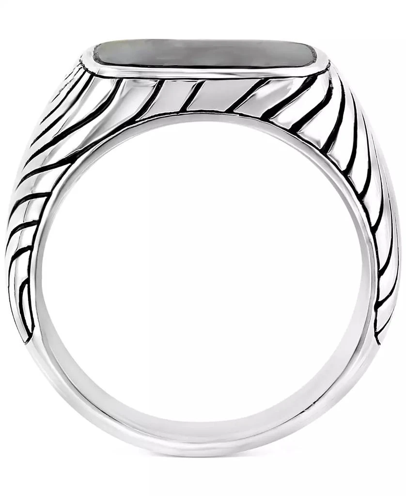 商品Effy|EFFY® Men's Onyx Ring in Sterling Silver,价格¥701,第4张图片详细描述