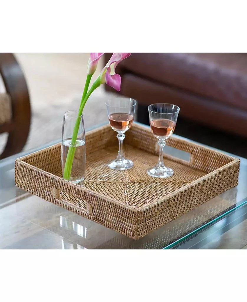 商品Artifacts Trading Company|Square Ottoman Tray with Cutout Handles,价格¥1109,第3张图片详细描述