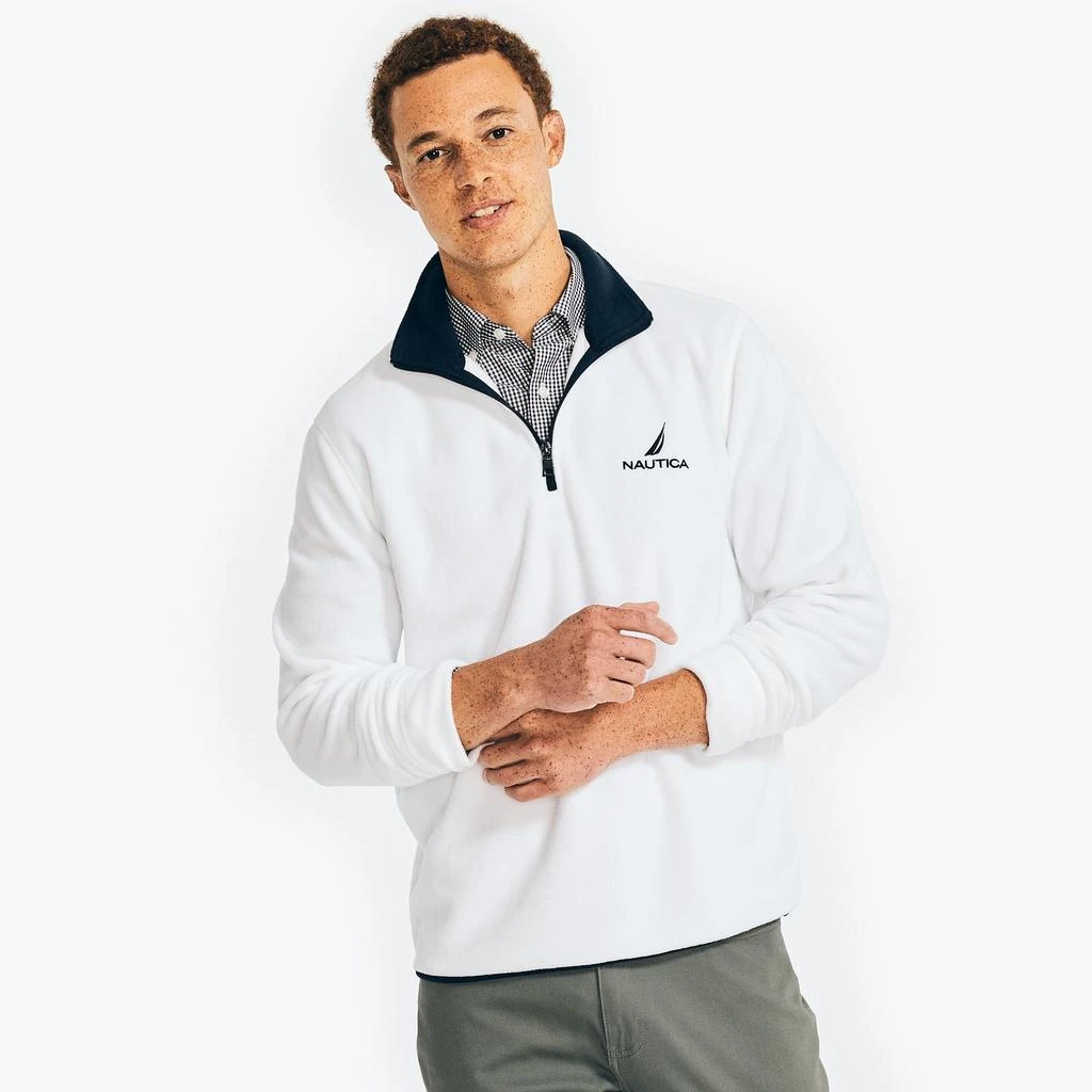 商品Nautica|Quarter Zip Nautex 男士 抓绒套头衫 ,价格¥167,第5张图片详细描述