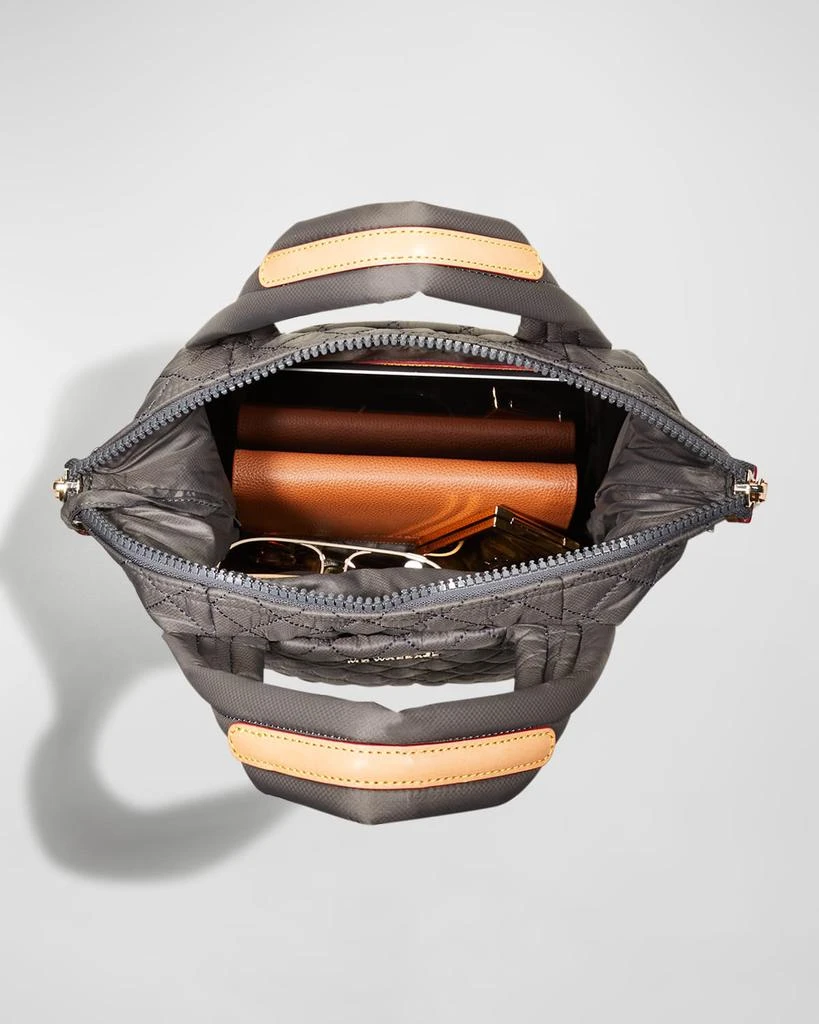 Sutton Deluxe Small Metallic Top-Handle Bag 商品