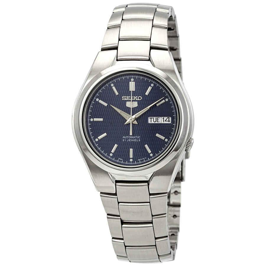 商品Seiko|Seiko Series 5 Automatic Blue Textured Dial Mens Watch SNK603,价格¥737,第1张图片