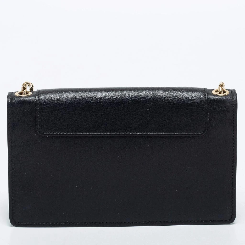 商品[二手商品] BVLGARI|Bvlgari Black Leather Flap Crossbody Bag,价格¥5057,第4张图片详细描述